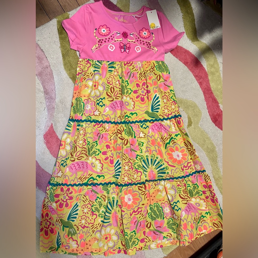 Mini Boden girls Dress New with Tags Size 7-8
